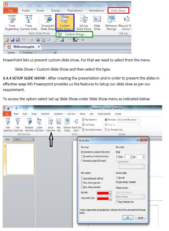 powerpoint 2013 exercises for practice